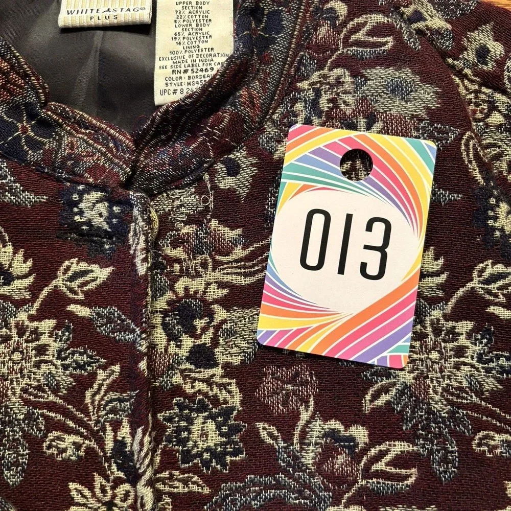 White Stag Women's size 16 W Jacket BOHO ,‎ Multi Color, India